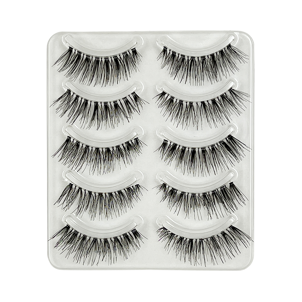 Free Shipping Natural Look 3D False Eyelashes 5 Pairs 011