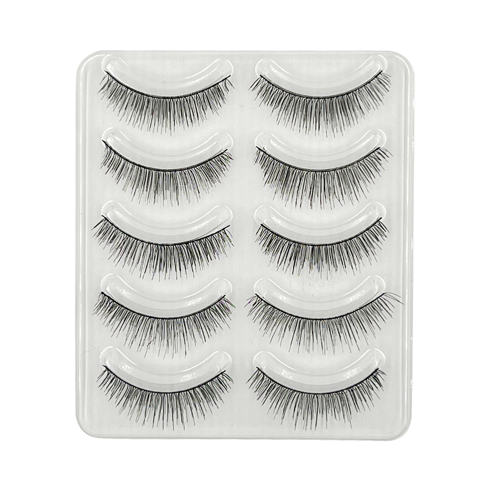 Free Shipping Natural Look 3D False Eyelashes 5 Pairs 015