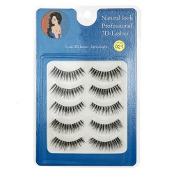 Natural Look 3D False Eyelashes 5 Pairs 021