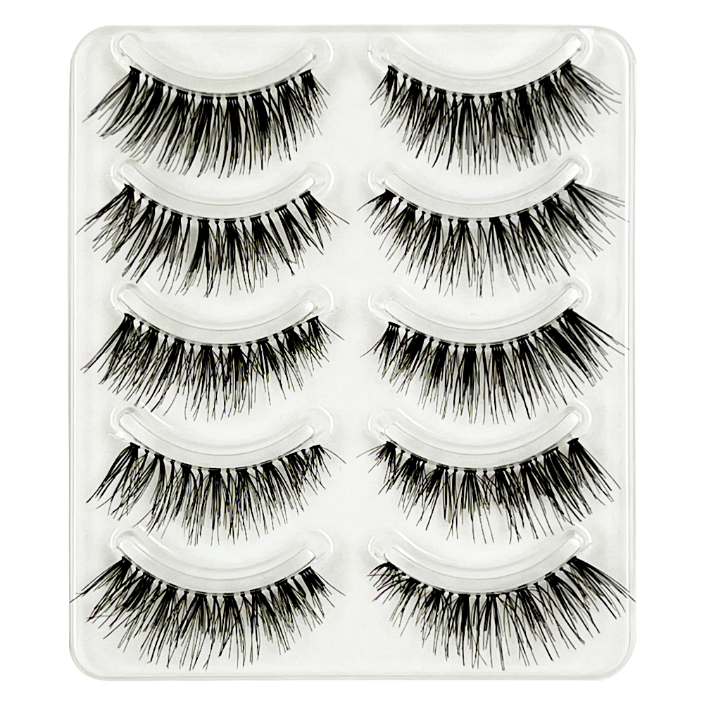 Free Shipping Natural Look 3D False Eyelashes 5 Pairs 045
