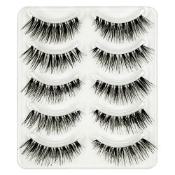 Natural Look 3D False Eyelashes 5 Pairs 045 Natural Look 3D False Eyelashes 5 Pairs 045