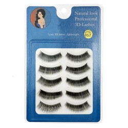 Natural Look 3D False Eyelashes 5 Pairs 057