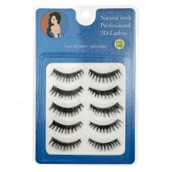 Natural Look 3D False Eyelashes 5 Pairs 066