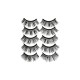 Free Shipping Natural Look Magnetic False Eyelashes With Eyeliner And Applicator 5 Pair Eyelashes Kit DS06