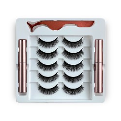 Natural Look Magnetic False Eyelashes With Eyeliner And Applicator 5 Pair Eyelashes Kit Ds10 Natural Look Magnetic False Eyelashes With Eyeliner And Applicator 5 Pair Eyelashes Kit Ds10