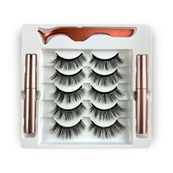 Natural Look Magnetic False Eyelashes With Eyeliner And Applicator 5 Pair Eyelashes Kit Ds12 Natural Look Magnetic False Eyelashes With Eyeliner And Applicator 5 Pair Eyelashes Kit Ds12