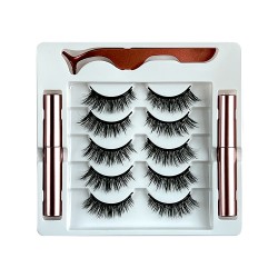 Natural Look Magnetic False Eyelashes With Eyeliner And Applicator 5 Pair Eyelashes Kit Ds19 Natural Look Magnetic False Eyelashes With Eyeliner And Applicator 5 Pair Eyelashes Kit Ds19