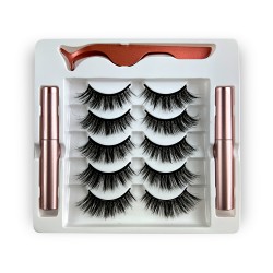Natural Look Magnetic False Eyelashes With Eyeliner And Applicator 5 Pair Eyelashes Kit Ds22 Natural Look Magnetic False Eyelashes With Eyeliner And Applicator 5 Pair Eyelashes Kit Ds22