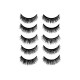 Free Shipping Natural Look Magnetic False Eyelashes With Eyeliner And Applicator 5 Pair Eyelashes Kit Ds27