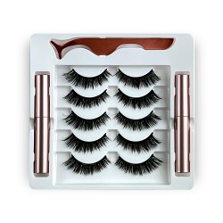 Natural Look Magnetic False Eyelashes With Eyeliner And Applicator 5 Pair Eyelashes Kit Ds48 Natural Look Magnetic False Eyelashes With Eyeliner And Applicator 5 Pair Eyelashes Kit Ds48