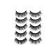 Free Shipping Natural Look Magnetic False Eyelashes With Eyeliner And Applicator 5 Pair Eyelashes Kit Ds53