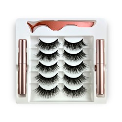 Natural Look Magnetic False Eyelashes With Eyeliner And Applicator 5 Pair Eyelashes Kit Ds65 Natural Look Magnetic False Eyelashes With Eyeliner And Applicator 5 Pair Eyelashes Kit Ds65