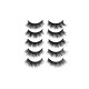 Free Shipping Natural Look Magnetic False Eyelashes With Eyeliner And Applicator 5 Pair Eyelashes Kit Ds65
