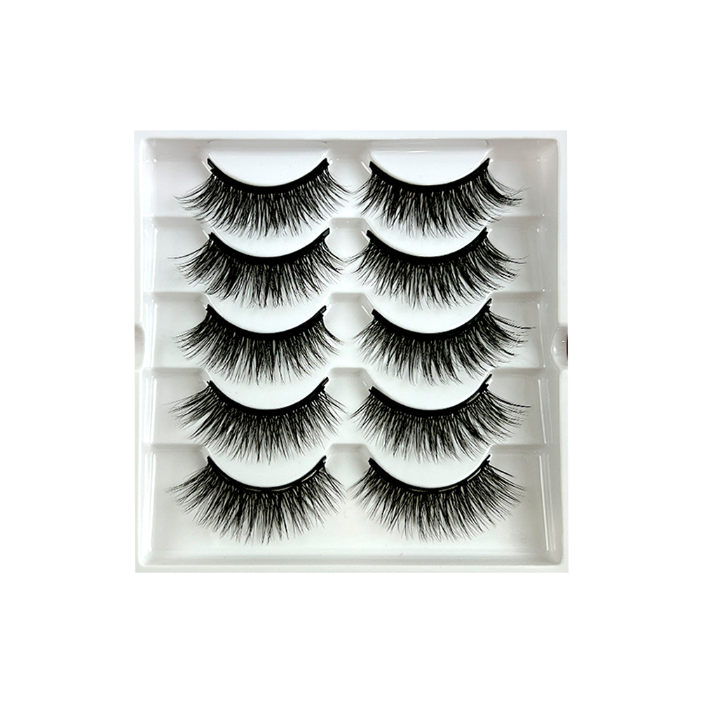 Free Shipping Natural Look Magnetic False Eyelashes With Eyeliner And Applicator 5 Pair Eyelashes Kit Ds65