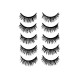 Free Shipping Natural Look Magnetic False Eyelashes With Eyeliner And Applicator 5 Pair Eyelashes Kit Ds70