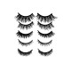 Free Shipping Natural Look Magnetic False Eyelashes With Eyeliner And Applicator 5 Pair Eyelashes Kit MIX1