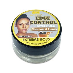 On Natural Edge Control 3 Day Hold Charcoal And Honey Extreme Hold Edge Control No Flakes Guaranteed 1 Oz