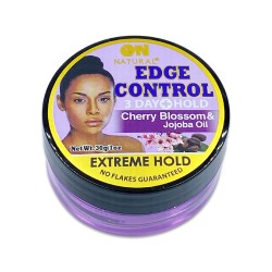 On Natural Edge Control 3 Day Hold Cherry Blossom And Jojoba Oil Extreme Hold Edge Control No Flakes Guaranteed 1 Oz