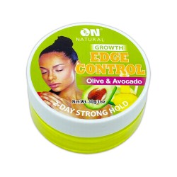 On Natural Edge Control 3 Day Hold Olive And Avocado Extreme Hold Edge Control No Flakes Guaranteed 1 Oz