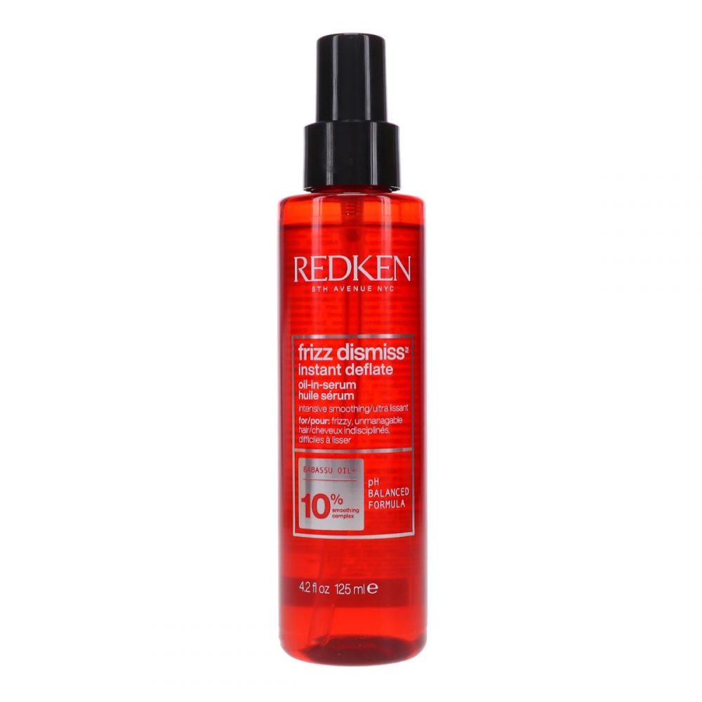 Free Shipping Redken Frizz Dismiss Instant Deflate Oil-in-Serum Babassu Oil+ 10% Smoothing Complex Serum - 4.2 fl. oz