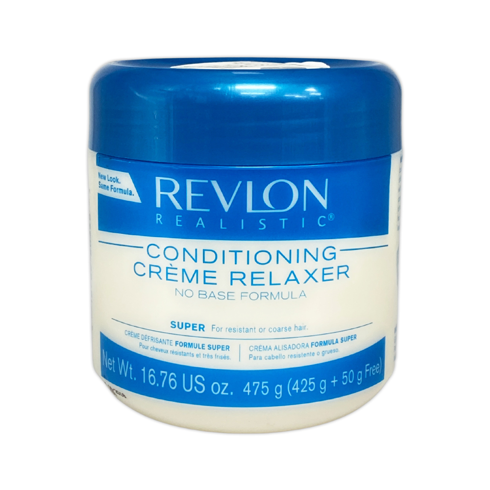 Revlon Realistic Conditioning Creme Relaxer No Base Formula  Super For Resistant Or Coarse Hair 16.76 OZ