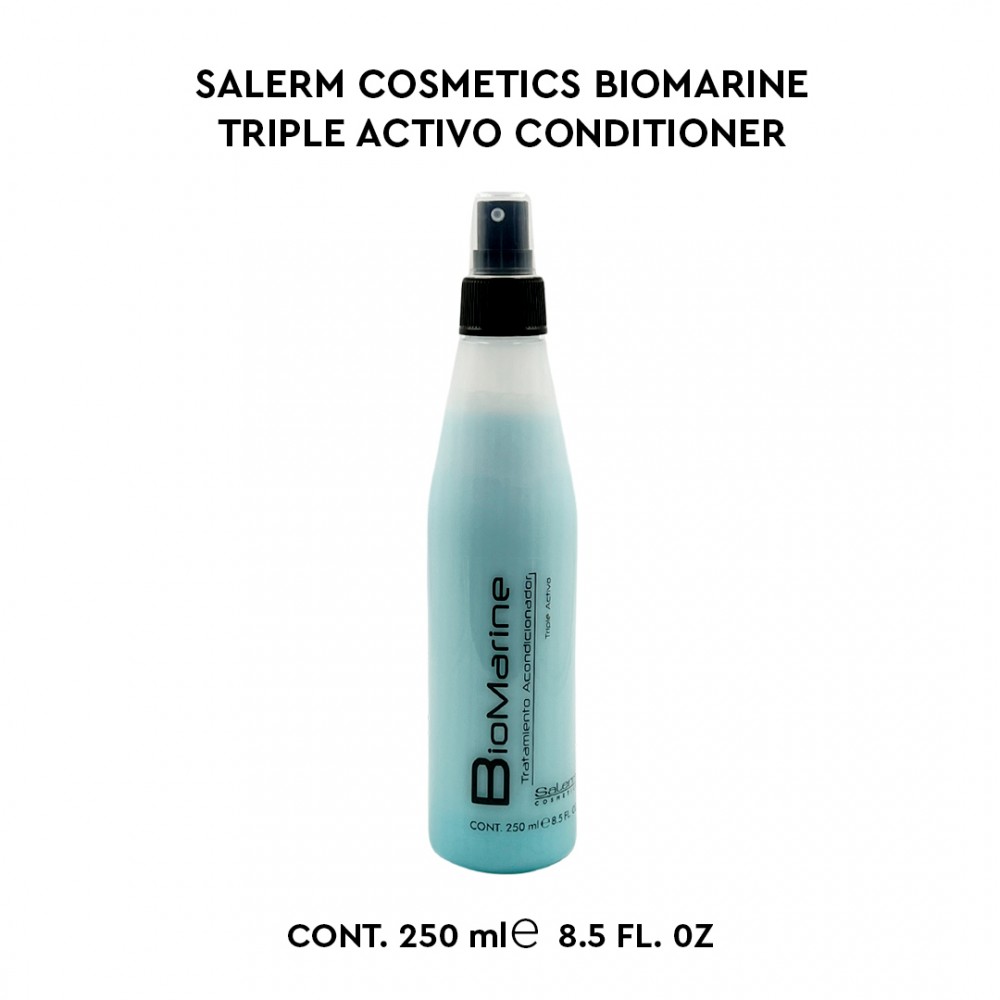 Free Shipping Salerm Cosmetics Biomarine Tratamiento Acondicionador Triple Activo Conditioner - 8.5 oz