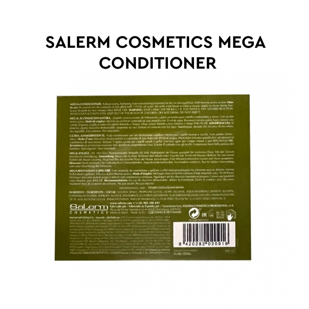Free Shipping Salerm Cosmetics Mega Conditioner For Nature Moisturizing Treatment - 12 vials of 0.17 oz Free Shipping Salerm Cosmetics Mega Conditioner For Nature Moisturizing Treatment - 12 vials of 0.17 oz