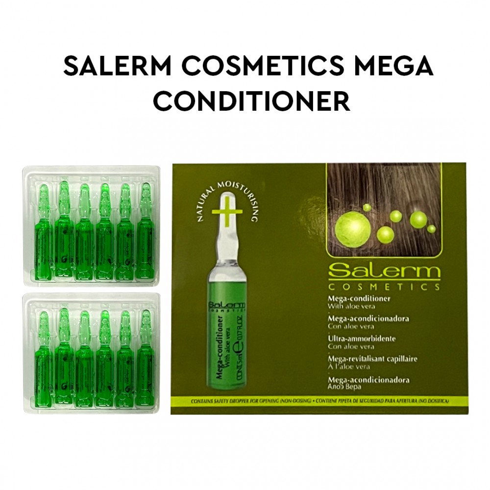 Free Shipping Salerm Cosmetics Mega Conditioner For Nature Moisturizing Treatment - 12 vials of 0.17 oz Free Shipping Salerm Cosmetics Mega Conditioner For Nature Moisturizing Treatment - 12 vials of 0.17 oz