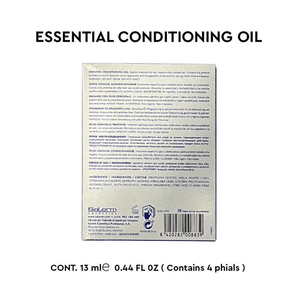 Free Shipping Salerm Essential Conditioning Oil - 4 vials of 0.44 oz