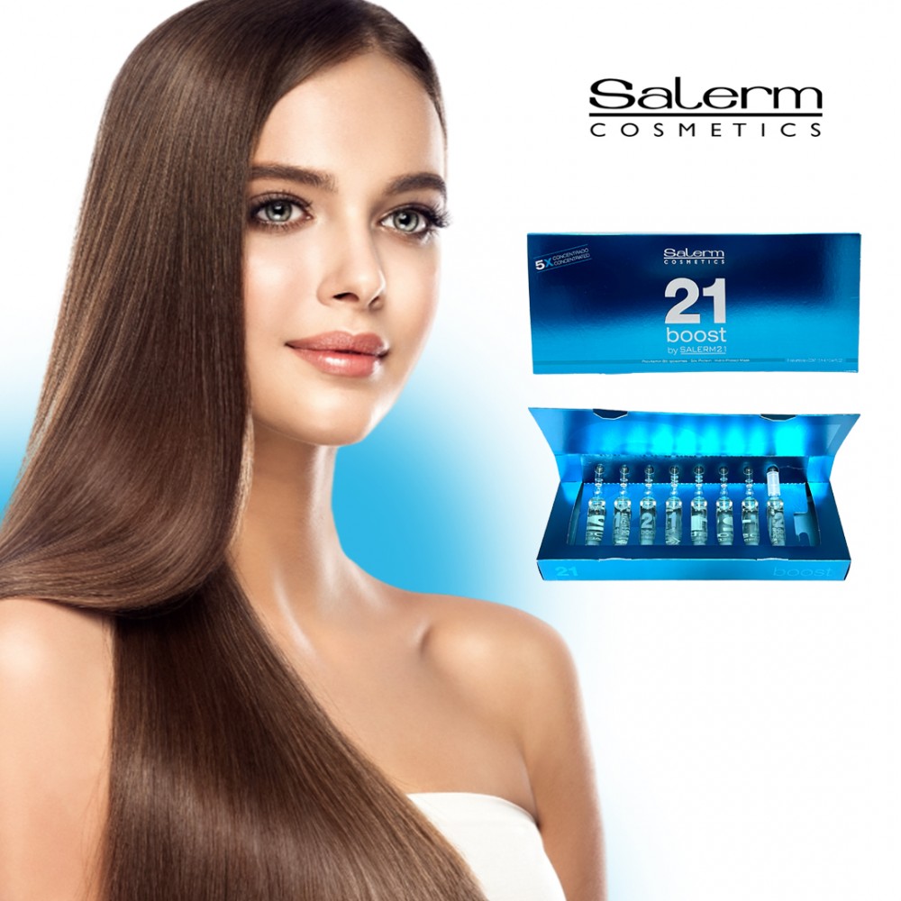 Free Shipping Salerm 21 Boost Hair Mask - 8 vials of 0.44 oz
