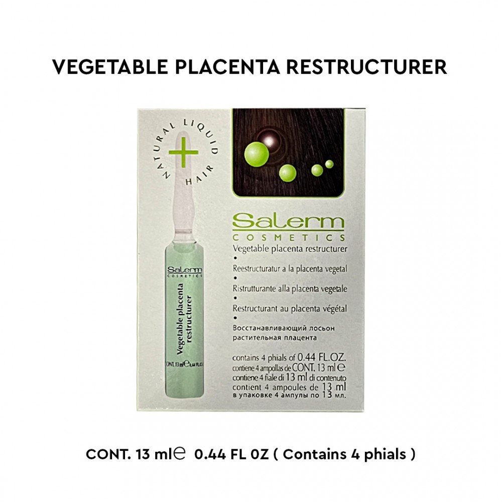 Free Shipping Salerm Cosmetics Vegetable Placenta Restructurer - 4 vials of 0.44 oz Free Shipping Salerm Cosmetics Vegetable Placenta Restructurer - 4 vials of 0.44 oz
