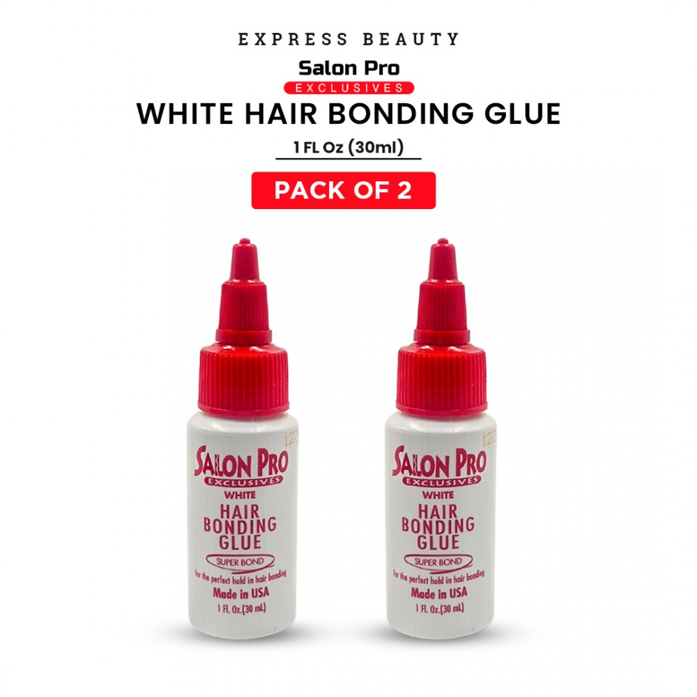 Free Shipping Ebo Salon Pro Exclusives White Super Bonding Glue Hair Bonding Extension Glue - 1 fl. oz. (2 Pack)