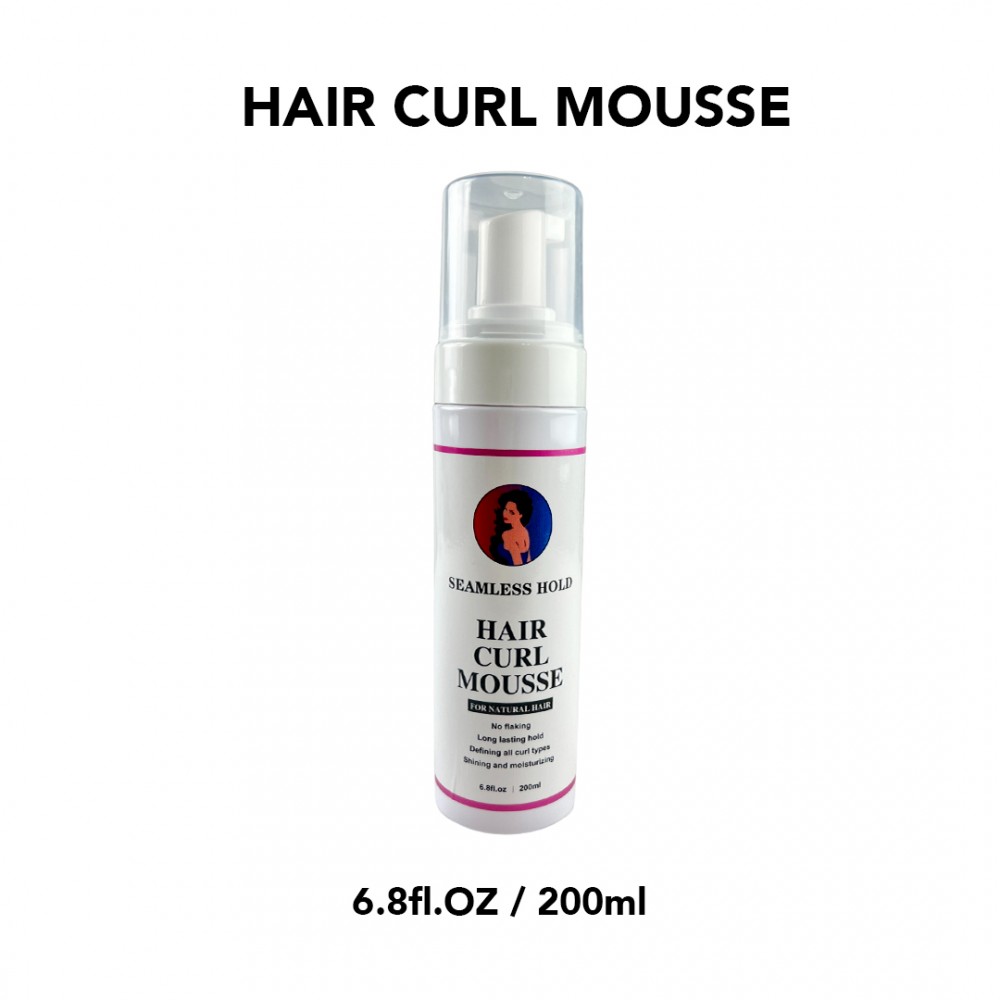 Free Shipping Seamless Hold Hair Curl Mousse Natural Hair No Flaking, Shining and Moisturizing - 200mL/6.8 fl.oz