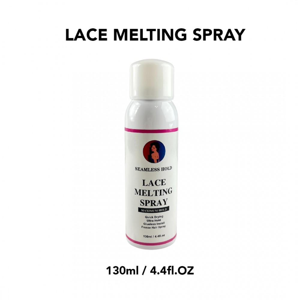 Free Shipping Seamless Hold Lace Melting Spray Maximum Hold Freeze Hair Spray - 130mL/4.4 fl.oz