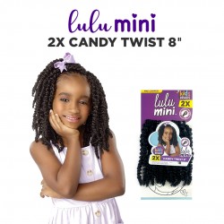 Sensationnel Lulu Mini Crochet Braid 2X Candy Twist 8" Inch
