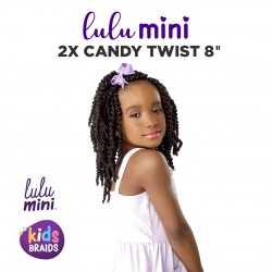 Sensationnel Lulu Mini Crochet Braid 2X Candy Twist 8" Inch ( 3 Pack ) Sensationnel Lulu Mini Crochet Braid 2X Candy Twist 8" Inch ( 3 Pack )