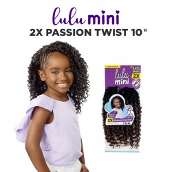 Sensationnel Lulu Mini Crochet Braid 2X Passion Twist 10" Inch