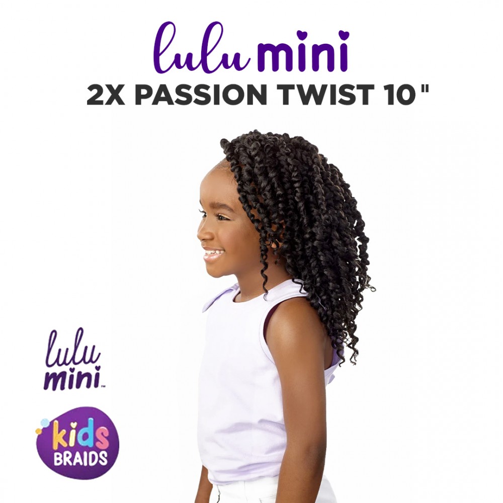 Free Shipping Sensationnel Lulu Mini Crochet Braid 2X Passion Twist 10" Inch ( 3 Pack )