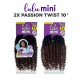Free Shipping Sensationnel Lulu Mini Crochet Braid 2X Passion Twist 10" Inch ( 3 Pack )