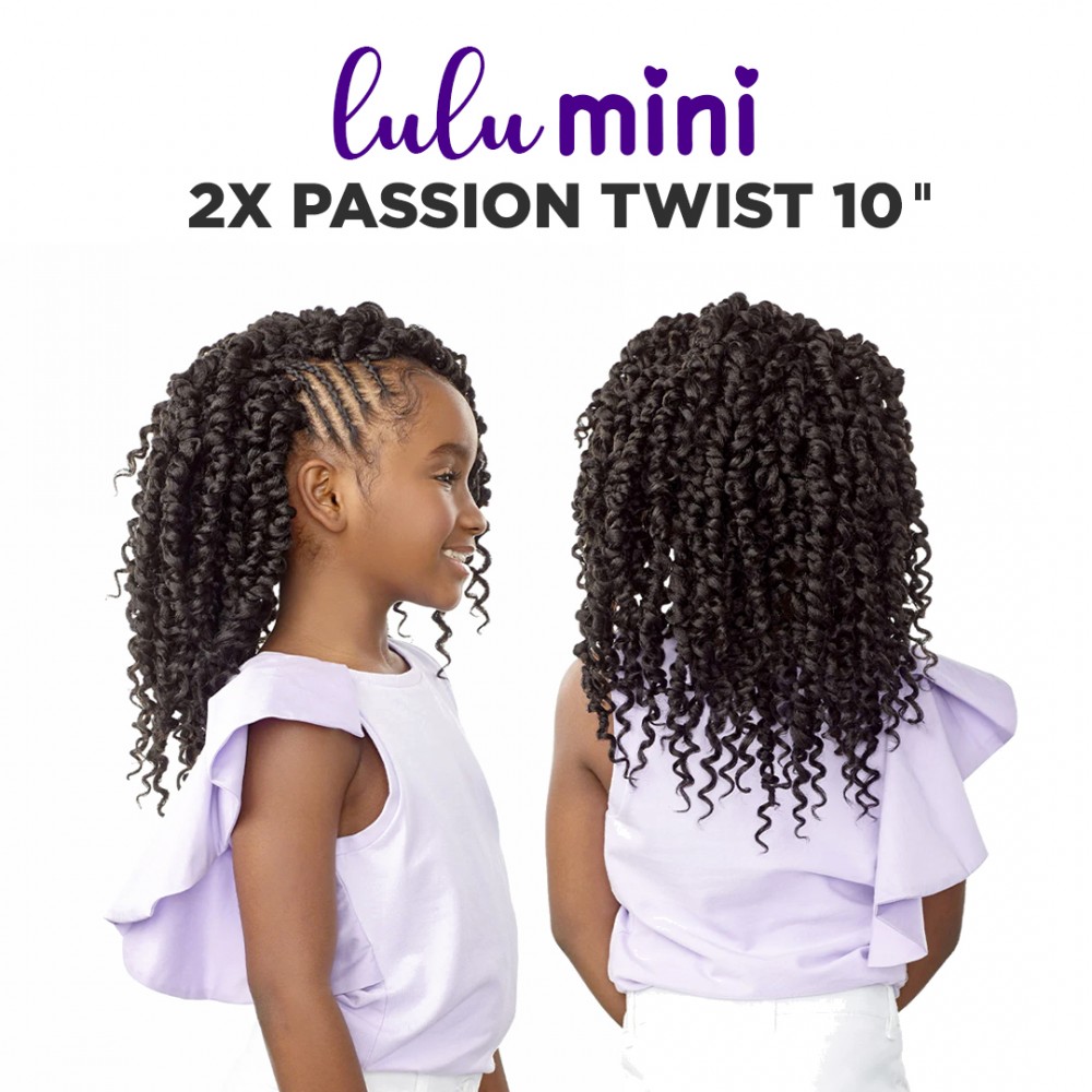 Free Shipping Sensationnel Lulu Mini Crochet Braid 2X Passion Twist 10" Inch ( 3 Pack )