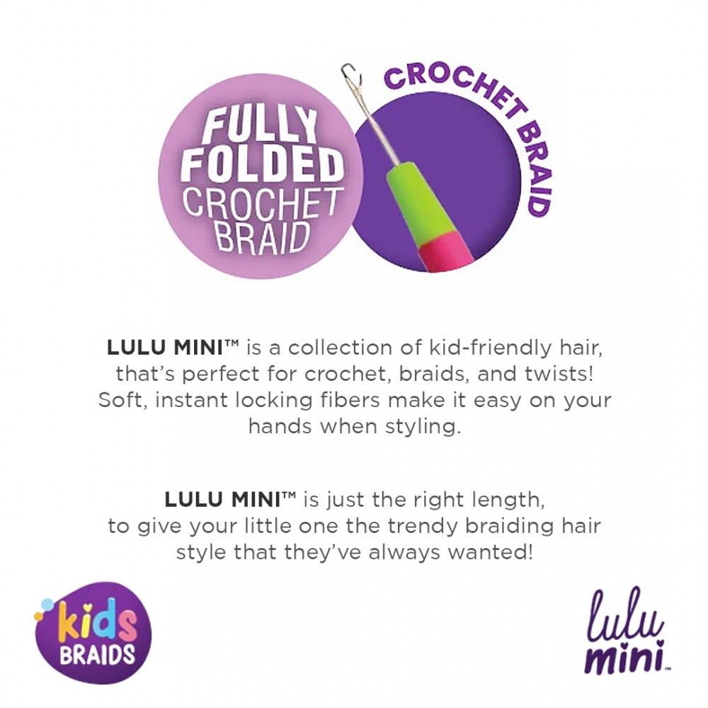 Free Shipping Sensationnel Lulu Mini Crochet Braid 2X Passion Twist 10" Inch ( 3 Pack )