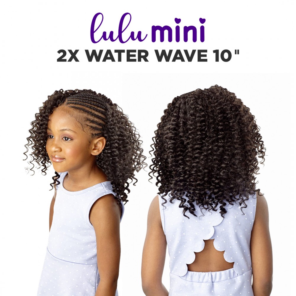 Free Shipping Sensationnel Lulu Mini Crochet Braid 2X Water Wave 10" Inch ( 3 Pack )