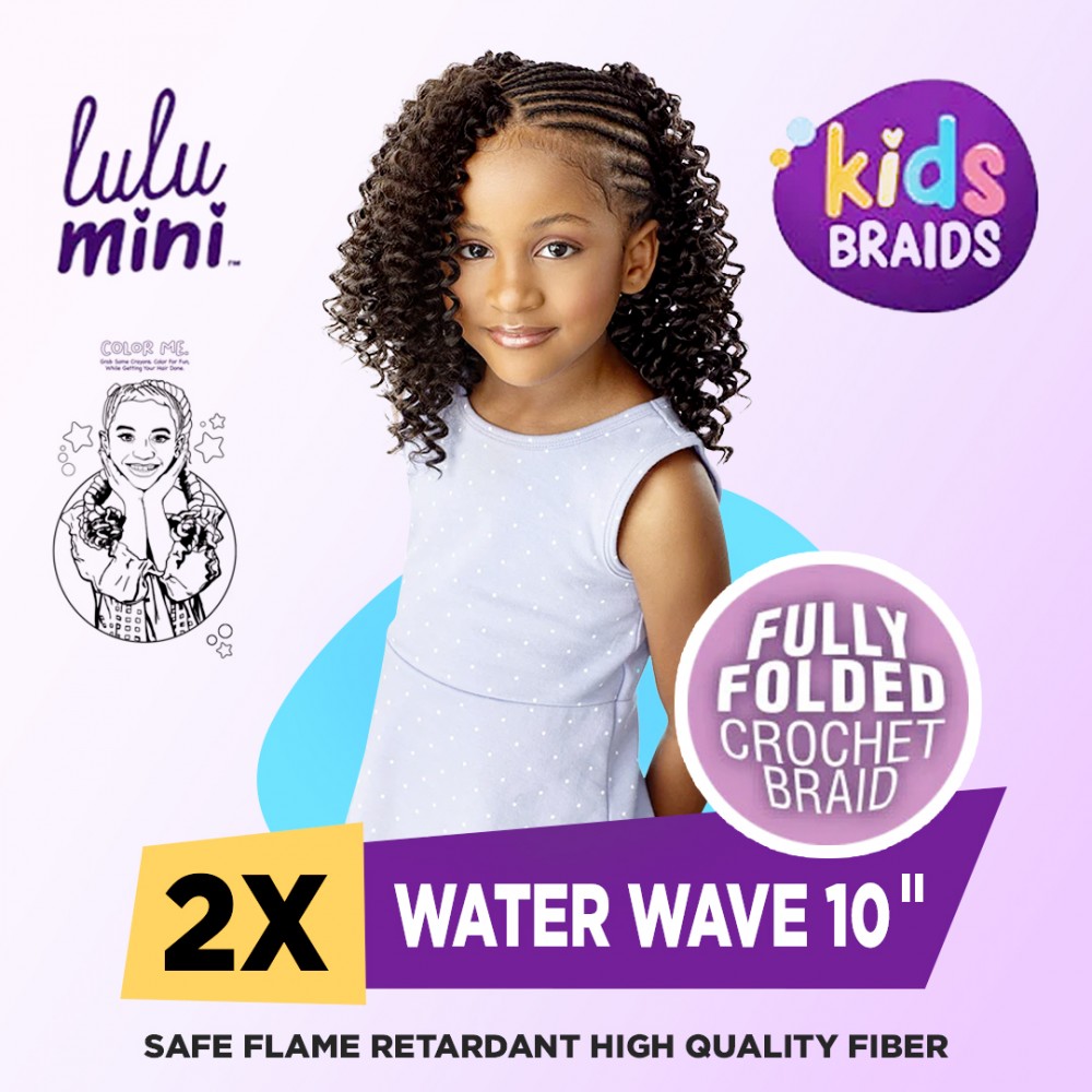 Free Shipping Sensationnel Lulu Mini Crochet Braid 2X Water Wave 10" Inch ( 3 Pack )