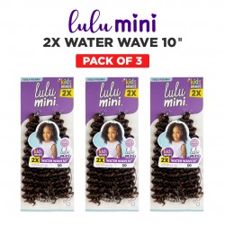 Sensationnel Lulu Mini Crochet Braid 2X Water Wave 10" Inch ( 3 Pack )