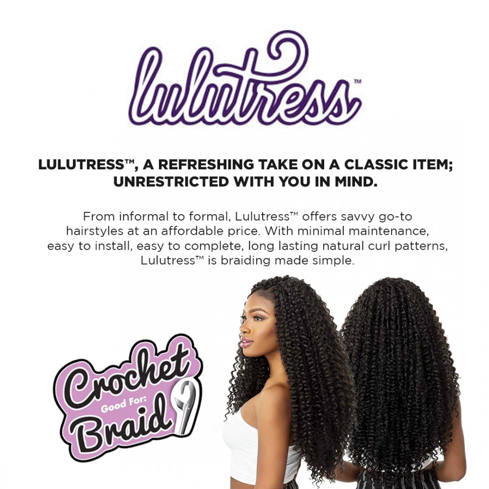Free Shipping Sensationnel Lulutress Crochet Braid Bohemian 18" Inch ( 3 Pack )