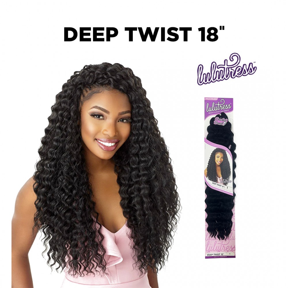 Sensationnel Lulutress Crochet Braid Deep Twist 18" Inch