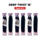 Free Shipping Sensationnel Lulutress Crochet Braid Deep Twist 18" Inch ( 3 Pack )