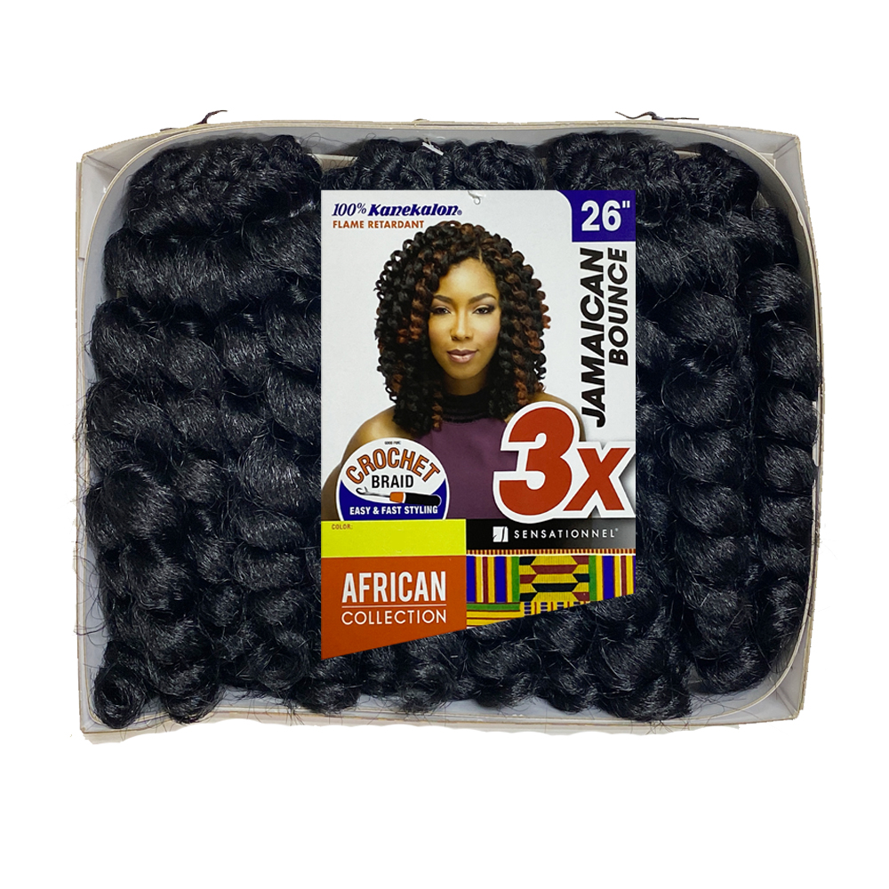 Sensationnel Synthetic Hair Crochet Braid Loop 3x jamaican bounce 26”