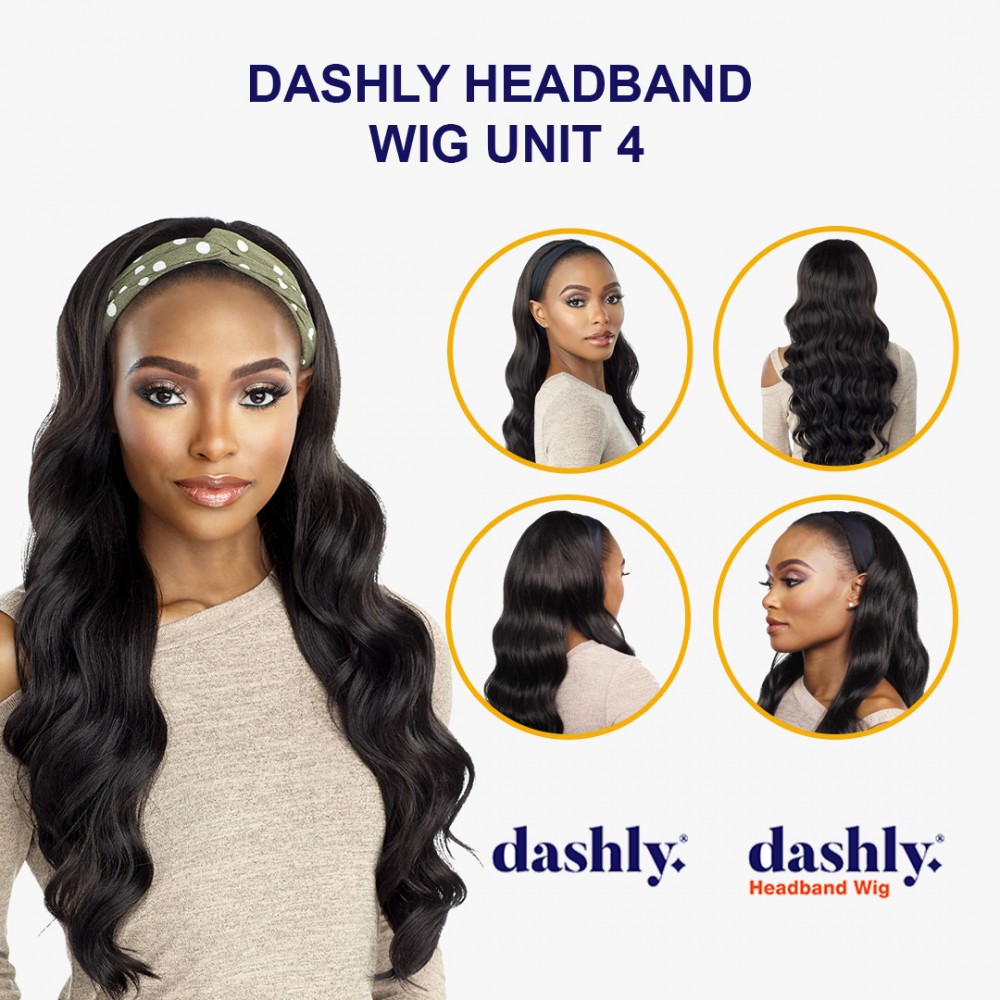 Free Shipping Ebo Dashly Synthetic Headband Wig Hb Unit 4 Loose Wave 26 ” Inch