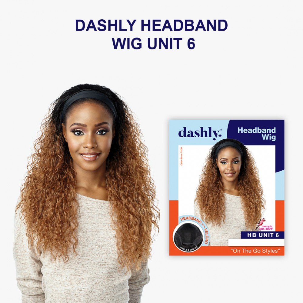 Free Shipping Ebo Dashly Synthetic Headband Wig Hb Unit 6 Bohemian Wave 26” Inch